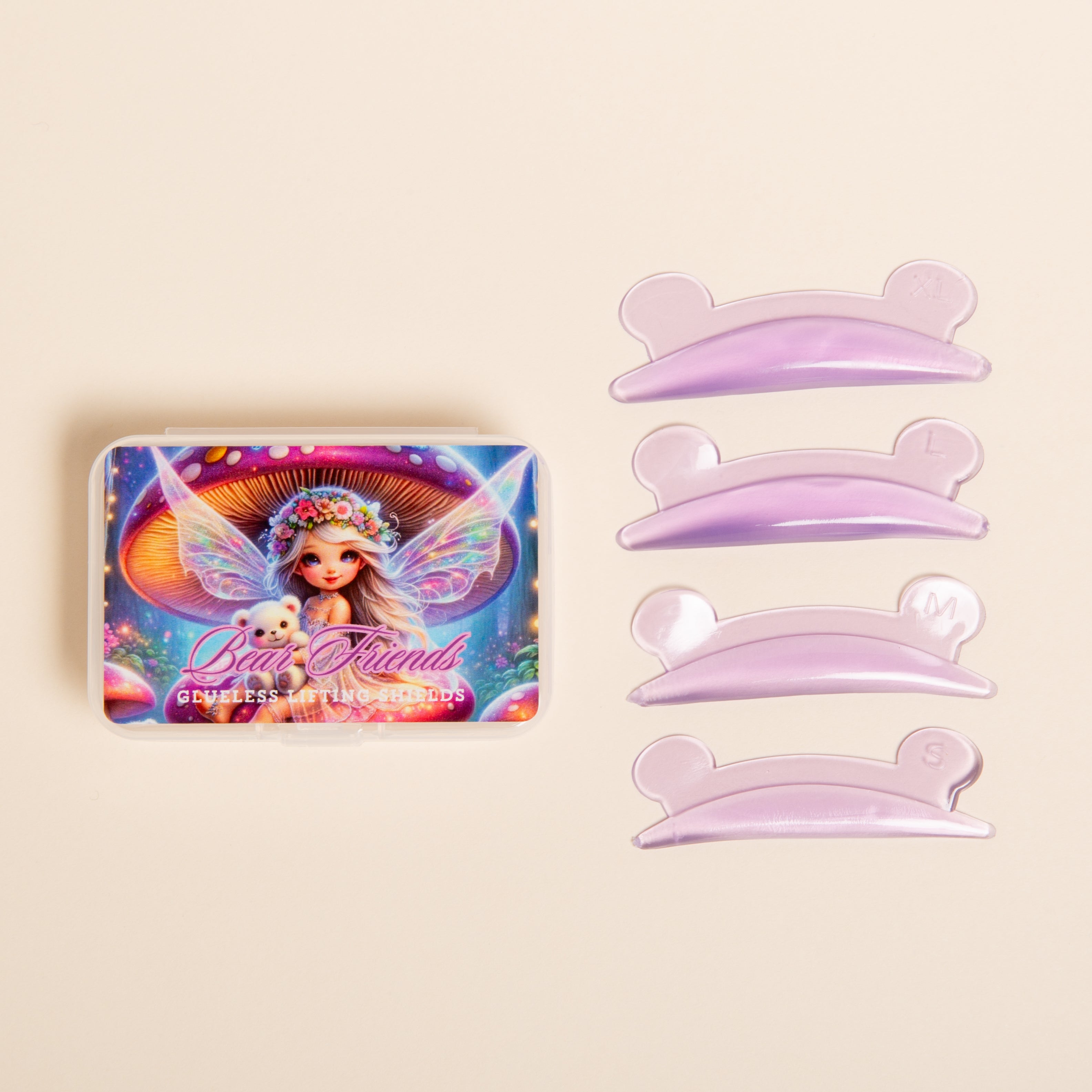 Bear Friends Lash Lifting Shields (GLUELESS) 🐻💜