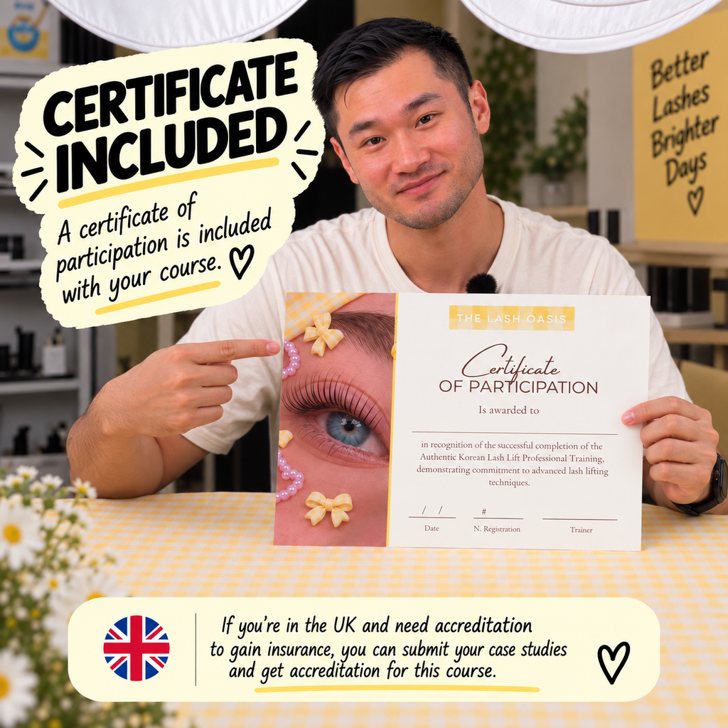 KOREAN LASH LIFT COURSE (Kit Included) - UK accredited