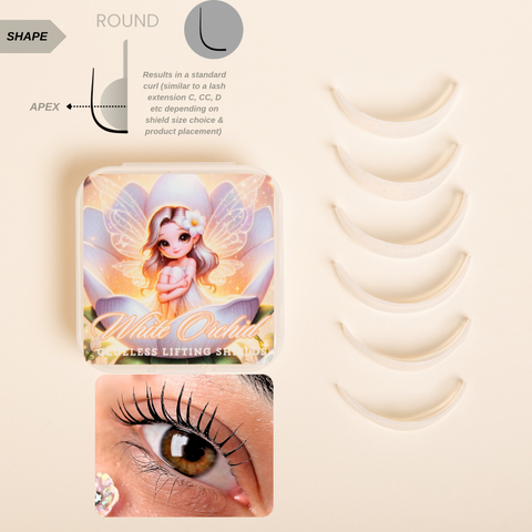 White Orchid Lash Lifting Shields 🌼 (GLUELESS)